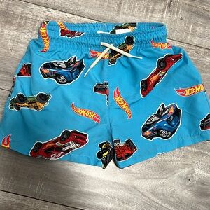 Zara Blue Hot Wheels Print Shorts